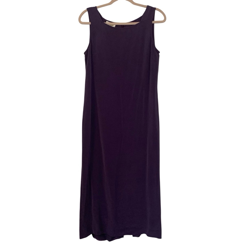 Talbots purple Silk Sleeveless Sheath Dress 📦A.